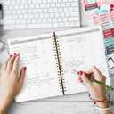 4 x VinTS 2026 Planner,11.6x8.6in Large Weekly Monthly Dated Planner,Jan-Dec.2026 Flower Hardcover Planner Agenda Organizers with stickers, bookmarks, pocket for Women
