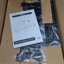 WALI Free Standing Triple Monitor Mount, Heavy Duty Triple Monitors Stand for 13-27 inch Screens, Adjustable 3 Monitor Arm Desk Mount with Swivel, Tilt, Rotation, Grommet Base (MF003N), Black