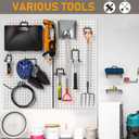 INCLY 24 Pack Heavy Duty Pegboard Hooks, 1/4" Pegboard Drill Holder Tool Utility Hooks, Peg Board Tool Hangers Accessories for Hanging Power Tools, Drill, Hammer, Workbench, Garage