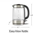 Hamilton Beach Electric Tea Kettle, Water Boiler & Heater, 1.8 Liter, Cordless Serving, 1500 Watts for Fast Boiling, Auto-Shutoff and Boil-Dry Protection, Easy-View Glass (40853C)