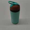 Owala Kids Flip Insulated Stainless-Steel Water Bottle with Straw and Locking Lid, 14-Ounce, Brown/Teal (Mint Chocolate Chip)
