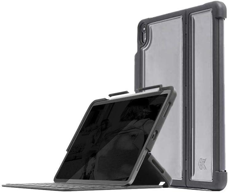 STM Dux Shell, Sleek case for Apple iPad Pro 12.9 (3rd Gen) Supports Apple Keyboard Folio - Black (stm-222-221L-01)