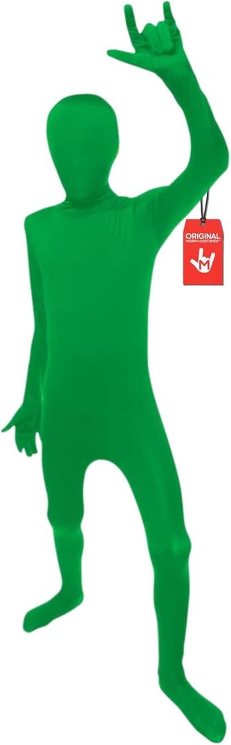 Morphsuits Kids Bodysuit Costume For Boys, Full Body Suit, Bodysuit Costume For Kids, Skin Suit Costumes Kid (Medium, Green)