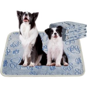 Qeils Reusable Puppy Pads, 2 Pack Washable Pee Pads for Dogs, Non Slip Wee Wee pad, Absorbent and Leakproof Training Mats for Potty, Crate, Playpen, Bed, Sofa, 28"x 42"