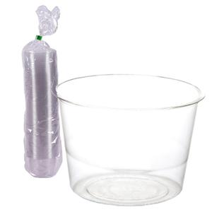 ECO PRODUCTS Compostable Clear PLA Plastic 4oz Portion Cups, Pack of 100, Round Cold Food Containers, Renewable Plant-Based, Lid Sold Separately, Disposable, ASTM Compliant, BPI-Certified