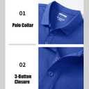 MAGCOMSEN Mens Polo Shirts Short Sleeve Cotton Pique Golf Shirts with Pocket Casual Performance Moisture Wicking Polos (XXL)