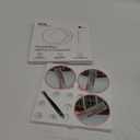 20X&30X&40X Magnifying Mirror Suction Cup, 3.5 in Small Magnified Mirror with Tweezers, Pink, Set of 3