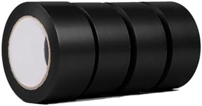 DIYIIRON 4-Pack Black Heavy Duty Duct Tape, 2 inches x 30 Yards, Waterproof,Flexible, No Residue,Tear by Hand,Strong Black Gaffers Tape