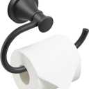 BESy Matte Black Toilet Tissue Paper Holder Matte Black Bathroom Accessories Toilet roll Paper Hanger, Wall Mounted, Rustproof