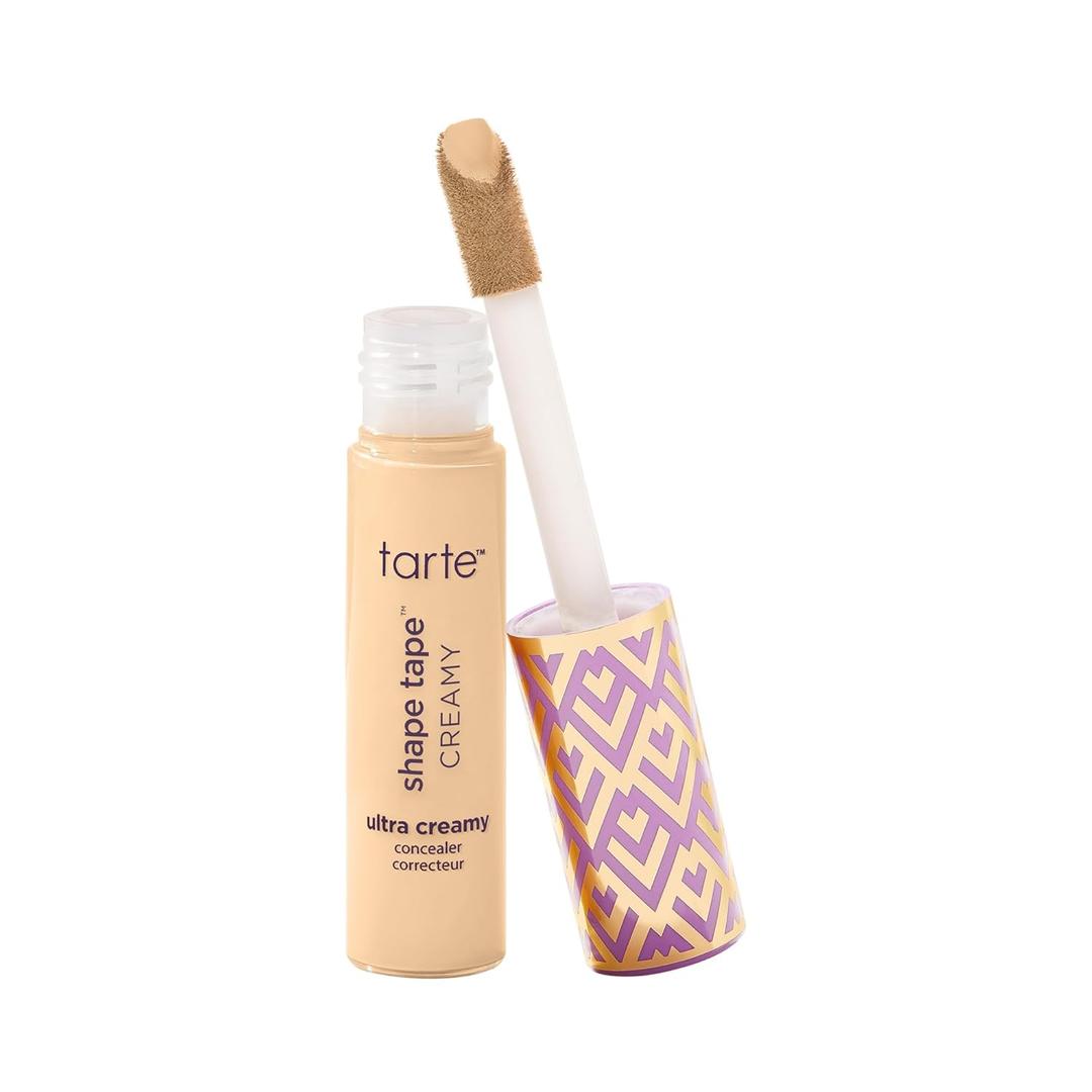 tarte shape tape creamy concealer  Full-Coverage, Hydrating, Natural Matte Finish Formula for Under Eye, Dark Circles, Fine Lines, Redness, Dermatologist-Tested, Vegan, Cruelty-Free (20S light sand (light skin with warm, golden undertones ))