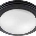 Good Housekeeping 90054z Yorkshire Decorative Bathroom Ventilation Exhaust Fan and Light, Medium, Matte Black