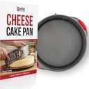 Boxiki Kitchen 10 Inch Nonstick Springform Pan, Professional Spring Form and Cheesecake Baking Mold, Leakproof Cake Pan with Silicone Handles