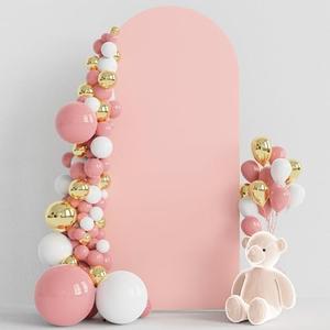 Wokceer 6FT Wedding Arch Cover Spandex Fitted Wedding Arches Stand Covers Round Top Chiara Arch Backdrop Cover for Birthday Party Ceremony Banquet Decoration Pale Pink