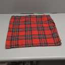 AQOTHES Pack of 2 Christmas Plaid Decorative Throw Pillow Covers Scottish Tartan Cushion Case for Farmhouse Home Holiday Decor Red and Green, 18 x 18 Inches