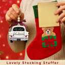 4 x First Christmas Married Ornament 2025 - Wedding Gifts - Mr and Mrs Gifts - Wedding Gift for Couples 2025, Bride, Future Mr and Mrs - Bridal Shower Gift for Married Newlywed - Wood Ornament