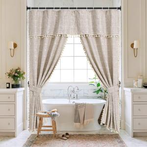 Black Shower Curtain Rod 18-72 IN