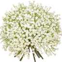Baby's Breath Artificial Flowers Bulk 10 Pack (30pcs) Faux Baby Breath Plastic Flower Fake Gypsophila Flower Arrangement for Crafts Fake Flowers Bouquet for Wedding Centerpieces Cream Baby Breath
