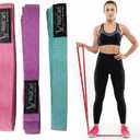 Long Resistance Bands  Set of 3 Fabric Strength Bands for Mobility, Stretching, Pull-Up Assist, Strength Training & Full-Body Workouts
