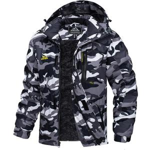 MAGCOMSEN Men's Winter Coats Water Resistant Ski Snow Jacket Warm Fleece Jacket Parka Raincoats With Hood Multi-Pockets, Medium