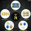 Graduation Decorations 2026 - Pack of 76, Congrats Grad Banner, 2026 Balloons and Grad Balloon Boxes, Blue And Gold Graduation Decorations Class Of 2026, Congrats Grad Decorations, KatchOn