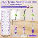 Mop Pads Refills for Swiffer Power Mop: 20 Pcs Wet Dry Disposable Pad for Multi-Surface Floor Cleaning - Mopping Replacement for Tile Hardwood - Sweeping Cloths for Home Kitchen