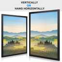 HUKONHEP 21x29 Black Picture Frames, Photos Frame with Plexiglass, Wall Gallery Photo Frames, Horizontal and Vertical for Wall Mounting, Home Office Decoration
