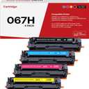 067H Toner Cartridge Replacement for Canon 067H 067 Compatible for ImageClass MF656Cdw MF654Cdw MF653Cdw MF651Cw LBP632Cdw LBP633Cdw MF650c Printer (4Pack,Black Cyan Yellow Magenta)