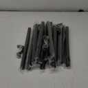 Extra Long Curtain Rod for Windows 30 to 240 inch, Heavy Duty Curtain Rods with Modern End Caps, 1 inch Black Drapery Rods Set for Outdoor Patio, Adjustable Curtain Rod for Room, Black