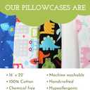 Little Sleepy Head Youth Pillow Case - 100% Made Cotton & Hypoallergenic Pillow Case - Snug Fit Envelope Pillowcase Enclosure - Youth Pillow 16x22 Size - (Sunshines) Design Travel Pillow Cover