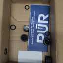 PUR Plus Vertical Faucet-Mount Water Filtration System, Lead-Reducing Filter, Easy Installation, 100-Gallon Capacity, Compatible with External Aerators, Grey