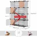 STILLCOVE Cat Cage Indoor, Big Wire Cat Cage Kennels Enclosures DIY Playpen Crates, Pet Pen C&C Cage for Multiple Cats Kittens Rabbits Bunny Ferrets Chinchilla and Small Animals