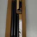 YNL Matte Black Shower Curtain Rod 36-84 Inch(3-7ft), No Slip No Drill Stainless Steel Spring Tension Curtain Rod, No Rust Shower Rod Adjustable For Bathroom Window Bedroom