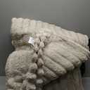 Bedsure Gentlesoft 2-in-1 Queen Comforter Set and Detachable Fluffy Blanket, Beige Bedding Set for All Season Use, SnapTech Design for Space Saving (Includes 2 Pillow Shams, 2 Pillowcases)