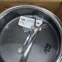 SNOWCLAD Frying Pans Nonstick with Lid,Hybrid Non Stick 5 Quart Saute pan,PFOA Free Cookware,Stainless Steel skillet,12 inch Deep Saute Pan,Dishwasher&Oven Safe,Works on All Cooktops