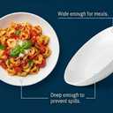 Corelle 2-Pc Versa Bowls for Pasta Salad and More, Service for 2, Durable and Eco-Friendly 30-Oz, Compact Stack Bowl Set, Microwave and Dishwasher Safe, White
