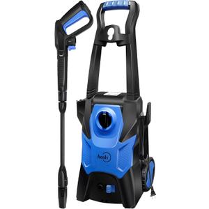 Electric Pressure Washer 3200 PSI 2.2 GPM with Rotatable Nozzles & Foam Cannon, Power Washer for Car Driveway Patio, Wheeled Portable Cleaner w/Safety Lock