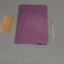 Purple Glitter Notebook, 8.4"x 5.7", 200 Lined Pages, No-Shed Sparkle Journal for Girls & Women, A5 Hardcover Diary for Writing, Birthday Gift for Teen Kids, Trendy Stuff for 6 8 9 10 11 12 Year Old