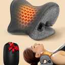 5X Pain Relief Neck Massager with Heat, Graphene-Infused Instant Heating Neck Stretcher for TMJ Migraine, Smart Control Cervical Traction Device Pillow for Heat Therapy, Christmas Gifts for Women Men