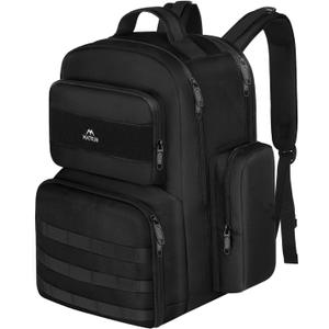MATEIN Lunch Backpack for Men Work, 15.6 Inch Tactical Backpack with Lunch Compartment, Large Laptop Backpacks with Insulated Cooler Bag for Travel Beach Camping Picnic Hiking, Black