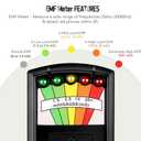 color tree Handheld LED EMF Magnetic Field Ghost Hunting Detector Electromagnetic Paranormal Equipment Tester 50Hz-20,000Hz Black