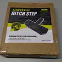 KAYCENTOP Universal Hitch Step 2 Inch Receiver, Anti Slip Tow Bumper Step Guard, Black Tow HitchSteps for Pickup Truck Car SUV with Pin, Weight Capacity 600 LBS