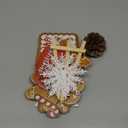 11 Pcs Merry Christmas Gingerbread Tiered Tray Decor, Xmas Hot Cocoa Cookies Snowflake Farmhouse Wood Decorations Set, Winter Holiday Rustic Wooden Decorative Signs for Home Table Shelf