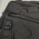 3 Ring Zipper Binder Bag for 700+ Sheets Capacity Detachable Backpack Straps & Shoulder 14 Inch Laptop for School and Office(Black)