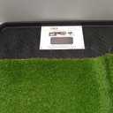 Ottomanson Artificial Grass Puppy Potty Training Pad with Tray, 15" x 30" Reusable Pee Pad for Small Pets and Dogs