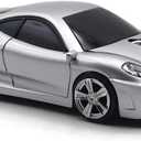 Wireless Mouse Sports Car Mouse Computer Optical Mice for PC Laptop MAC (Silver)