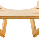 Foldable Toilet Stool, 7 Inch Poop Stool for Bathroom, Bamboo Toilet Stool Squat Adult, Collapsible Squatting Potty Stool with NonSlip Strip  Improve Squatting Posture and Comfort, Wood