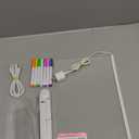 LED Note Board with Colors for Kids - Acrylic Dry Erase Board with Light up Stand, Adjustable Angle Acrylic Luminous Whiteboard with 7 Highlighter Pen for Writing and Drawing