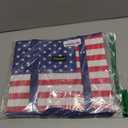 BALEINE 1Pk Reusable Grocery Bags, Foldable Shopping Bags for Groceries with Reinforced Bottom & Handles (Patriot Celebration)