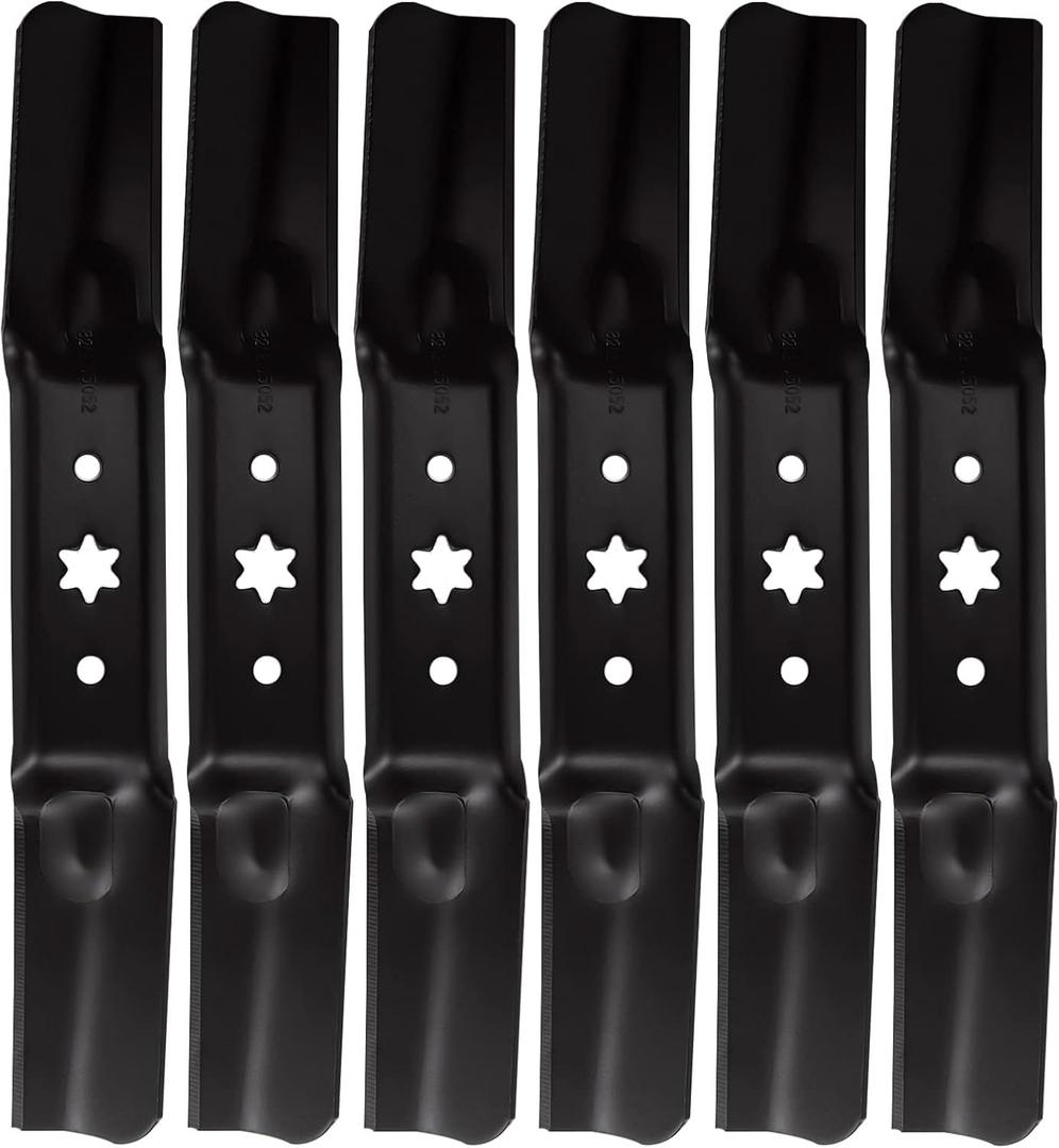 942-05052A 50" Mower Blades for Cub Cadet/MTD/Troy Bilt 942-05052 742-05052A 50 inch Deck 6 Pack