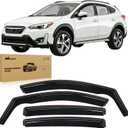 Nilight Vent Window Visors for Crosstrek 2018-2023 Impreza Hatchback 2017 2018 2019 2020 2021 2022 2023, in-Channel Rain Guards, Original Window Deflectors-4PCS